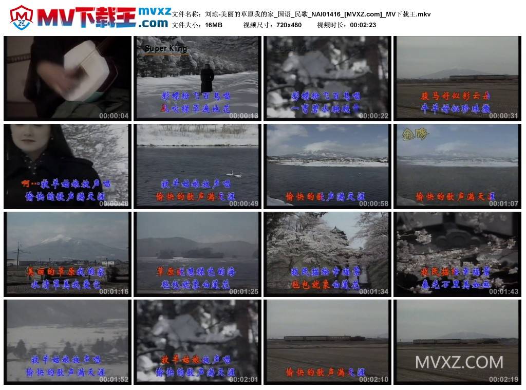 刘琼-美丽的草原我的家_国语_民歌_NAI01416